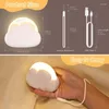 Night Lights Rechargeable Baby Light Cloud LED Child With 4 Intensities And Silicone Lanyard