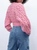 Malhas femininas tees kjmyyx outono mulheres moda moda sólida suéter ajustável casual solto vneck tops fêmeas roupas de manga longa 230324