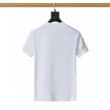 2023デザイナーサマーニューラグジュアリータイドブランドファッションスリム半袖100マッチクルーネックカジュアルメンズTシャツ
