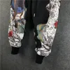 Pantalons pour hommes mode hommes Harem Joggers Patchwork élastique cordon rue Hip Hop imprimé japonais Streetwear Harajuku 230324