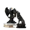 Dekorativa objekt Figurer Harts Eagle Statue Sculpture Collectible Figurines Desk Decoration Feng Shui Wealth Animal Statues Office Hom 230323