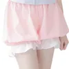 Women's Shorts Women Girls Ruffled Bloomers Japanese Cute Cosplay Pumpkin Pants Panties Drop