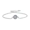 2023 Mix 3 Color Armband Gold Rose Silver S925 Sterling Silver Sparking AAA CZ Evil Eye Link Chain 18K Gold Girl Women Turkish J294C