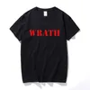 Mens Polos Limited Wrath Natural Men Tshirt Summer Black T Shirt Shortsleeve Casual Oneck T koszule Kobiety 230323