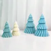 Candele Grande albero di Natale rotante geometrico Candela profumata Stampo in silicone Candele natalizie fatte a mano per alberi di Natale Stampi in silicone 3D 230324