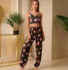 The latest women home wear sexy suspender ice silk pajamas home clothes loose many styles to choose from support custom logo