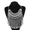 Choker Long Tassel for Women Gypsy Vintage Statement Party Chains Halsband Bohemian Ethnic Charms Feminina