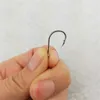 Fiskekrokar 100-200 st högkolstål Fiskkrok Effektivitet Tångad 3# -12# Fiskkrokar med hål Jig Karp Fly Fishing Hook Worm Pesca Tackle P230317