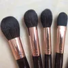 Complete make-upborstels Set 8-PCS Bronzer Blusher Powder Sculpt Foundation Eye Smudge Liner Lip Cosmetics Beauty Tools