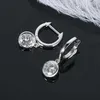 Charme IOGOU Moderne 2023 Boucles d'oreilles créoles pour femmes 65 mm Réel Moissanite Dangle Huggie Boucles d'oreilles en argent 925 Bijoux originaux pour fille Z0323