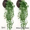 Fleurs décoratives plantes suspendues artificielles décor à la maison en plastique décoration de mariage tissu de soie Pots de jardin planteurs bonsaï plante
