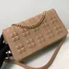 Nuevo Bolso de hombro tipo bandolera con cadena Lola a cuadros para mujer, bolso Lorena cosido Blogo