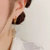 Charm 2022 New Niche Design Super Shiny Rhinestones Leaf Long Tassel Ear Button Personality Premium Eardrop Z0323