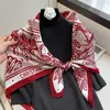 Sarongs Luxury Silk Square Scarf Women Hijab Bandana Muslim Headscarves Brand Satin Headband Shawls Wrap Female Muffler Foulard 2022 P230323