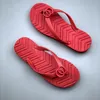 Women's Flip Flops summer Flat Couples Slipper stripes Solid color rubber outdoor seaside resort style Light balancing slippers no box