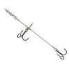 Fiskekrokar Sträng Fiskekrok Trippelkrokar Set Set Soft Lure Bait Fishhook Jig Rig Hjälp Krok med skruvstift P230317