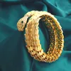 Золотой браслет для мужчин высококачественный роскошный браслет с двойной змеей браслет модные модные манжеты браслет ювелирные украшения мужские дизайнерские женские женские вечеринки подарки подарки