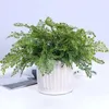 Decoratieve bloemen kunstmatige plant UV-resistente faux flexibel wijd uitgeoefende chique bloemstuk groene stengel met gebladerte