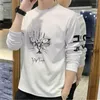 T-shirt męski T-shirt z długim rękawem koreańska wersja Trend Wild Casual Shirt Młodzież