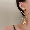 Dangle Earrings 2023 Creative Fish Bone Asymmetric For Woman Fashion Party Earring Jewelry Accessories Wholesale