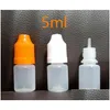 Cell Phone Screen Protectors Plastic Bottles 5Ml 10Ml 15Ml 20Ml 30Ml 50Ml Empty Pe Soft Needle Dropper With Childproof Caps For E Ci Dhfyu