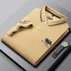 2023 Nieuwe Herenpolo Premium Halve Mouw Top Klassieke Luxe Zakelijke Korte Mouw Geborduurde Heren T-shirts Polo's