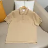 Polo clásico de estilo caballero para hombre, camisa polo cómoda y transpirable de algodón de tamaño europeo, polo de diseñador de marca de lujo