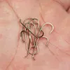 Fishing Hooks Wifreo 100PCS 1X Long Shank Down Eye Dry Fly Hook Nymph Tying Hook Sharp Carbon Steel Trout Fishhook Standard Wire Size #8 ~ #22 P230317