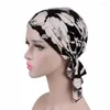 Bandanas elastische mode casual slaapkappen mannen vrouwen chemotherapie hoed katoen bandana bloemen print tulband nationale wind