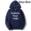 Women's Hoodies Custom Your Logo Men/Women Customize Any Design Style Print Sweatshirt Hooded Autumn Spring Streetwear Hoody Hoodie