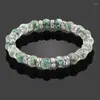 Charmarmband högkvalitativ blå grön kristall handgjorda armband balans färgglada naturliga pärlor strand kvinnor smycken flickor reiki 2023