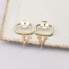 23ss 20style Mixed Brand Designer Letters Stud Hoop 18K Gold Plated 925 Silver Circle Women Crystal Pearl Earring