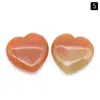 Stone 25Mm Heart Amethyst Rose Quartz Topaz Agate Natural Plant Ornaments Chakras Yoga Pieces Stones Jewelry Making Accessories Drop Dh5Kt