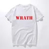 Mens Polos Limited Wrath Natural Men Tshirt Summer Black T Shirt Shortsleeve Casual Oneck T koszule Kobiety 230323