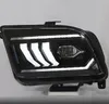 Lâmpadas led para farol de carro, para ford mustang 2005-2009, farol alto drl, luzes de seta