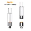 Alle glazen vape -cartridge D8 D9 Dikke Oil Glass 1 ml Cart 510 DRAAD CE3 Atomizer wegwerppatronen met vol glazen mondstuk