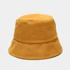 Unisex Corduroy Emmer Hoed Casual Vissen Outdoor Cap Zonnebrandcrème Effen Kleur Vissershoed Voor Vrouwen Gorras HCS258