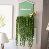 Dekorative Blumen 72CM Natur Kunststoff Simulation Sukkulenten Weiche Wandbehang El Fake Home Decor Künstliche Pflanzenschnur Flexible Girlande