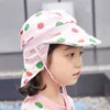 キャップ帽子の子供の夏のバケツ帽子調整可能な広いブリムキャップUV保護屋外ビーチ日焼け止め太陽帽子少年少女フラップキャップ