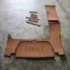 2017 Cobalt 24 SD Swim Step Transom Pad Boot EVA-Schaum Faux Teak Deck Bodenmatte selbstklebender SeaDek Gatorstep Style Boden