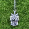 Pendentif Colliers Norwich Terrier Chien Animal Collier Or Argent Plaqué Bijoux Pour Femmes Mâle Femelle Filles Dames Casual Mignon N204Pendentif