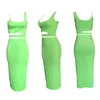 Casual Dresses Kayotuas Women 2Pcs Korean Fashion Streetwear Backless Hollow Out Nice Girl Vintage Clothes 90s Crop Tops Skirt Dress Sets