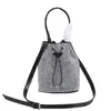 Crystal Diamond Bucket Handbag Crossbody Bag Triangle Shoulder Handbags Flip Wallet Detachable Strap Magnetic Buckle Drawstring Tote Bags