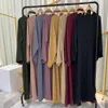 Этническая одежда Kaftan abaya dubai kimono cardigan turkey Ислам мусульманский хиджаб Длинное платье Абая для женщин халат Африка Африка.