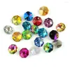Kronleuchter Kristall 14mm 50/100 stücke Mode Dekoration Gemischte Farbe Prisma Diy Achteck Perlen In 2 Löcher Für Girlande hause Beleuchtung Zubehör