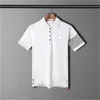 Herren-Polohemden, lässige Sommer-T-Shirt-T-Shirts, Designer-Polo-Ausschnitt, gestreift, kurze Ärmel, T-Shirts, Oberteile M-4XL