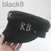 designer berets zimowe czapki krystalicznie ozdobione wełniane wełniane chłopiec hat kobiety sboy czapki diamentowe litera grube płaskie kapsberets z3wh