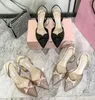 MIU Women Full Diamond Cat Obcing Buty i sandały Kokarne dhinestones dziewczyna