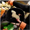 Borse da sera 10 pezzi/lotto! Mini borsa da donna in jacquard con gru dorate in stile vintage cinese