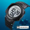 Wristwatches SKMEI Outdoor Sport Watch 100M Waterproof Digital Watch Men Fashion Led Light Stopwatch Wrist Watch Men's Clock Reloj Hombre 230324